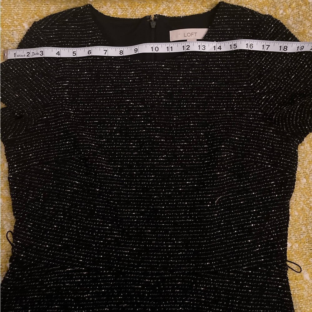 Loft women’s casual Black Dress size 6 - Picture 3 of 9